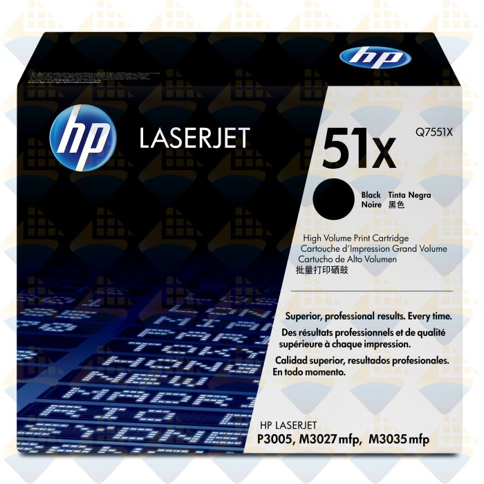 Q7551X-C-IT | HP LaserJet (51X) XL Black Toner Cartridge - OEM# Q755