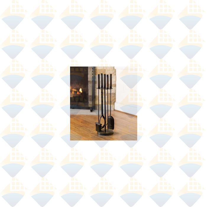 191386832368 | Burnished Wood 4-Piece Fireplace Tool Set