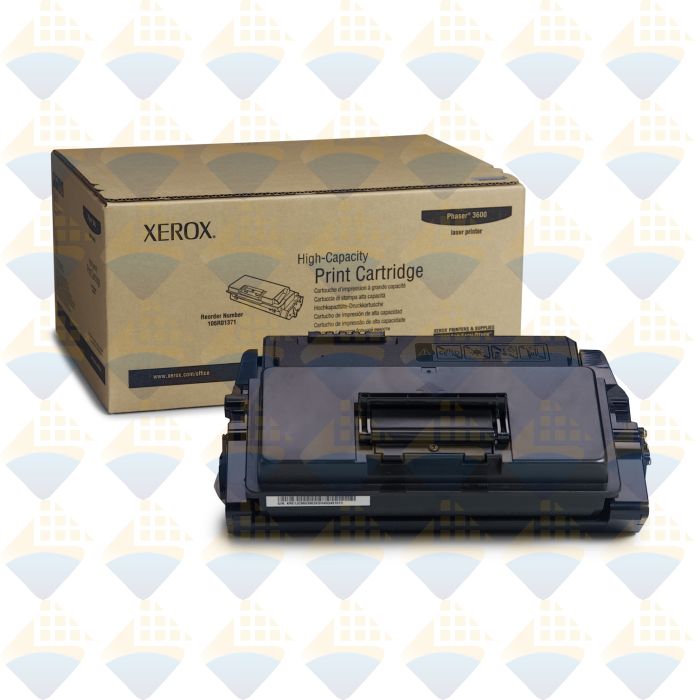 106R01371-C-IT | Xerox Phaser 3600 Black Toner Cartridge - 14k Yield -