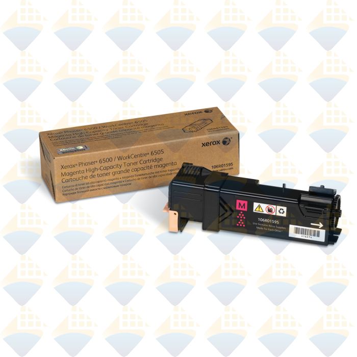 106R01595-C-IT | Xerox 6500 Magenta High Yield Toner Cartridge - OEM# 1