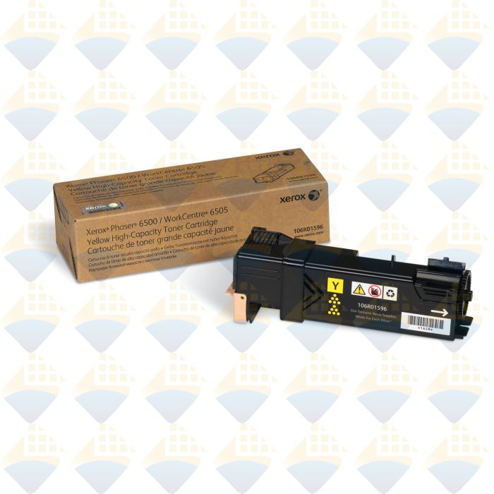 106R01596-C-IT | Xerox 6500 Yellow High Yield Toner Cartridge - OEM# 10