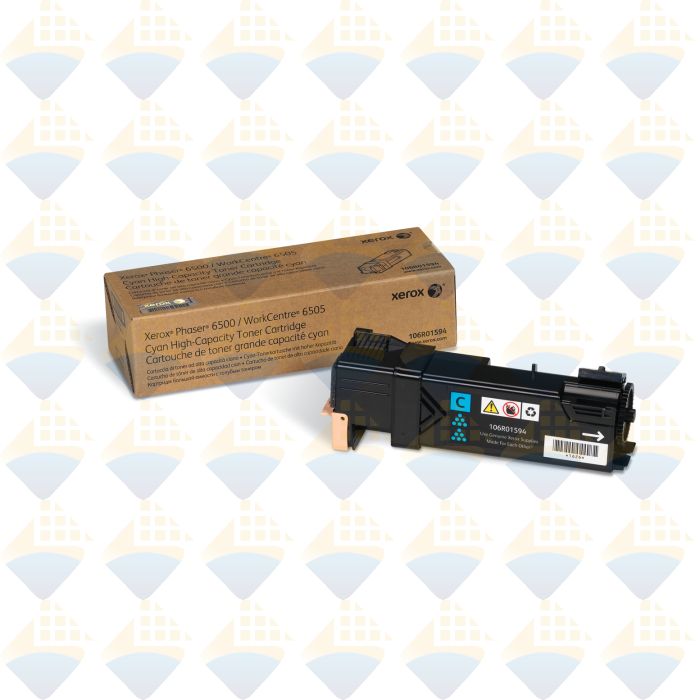 106R01594-C-IT | Xerox 6500 Cyan High Yield Toner Cartridge - OEM# 106R